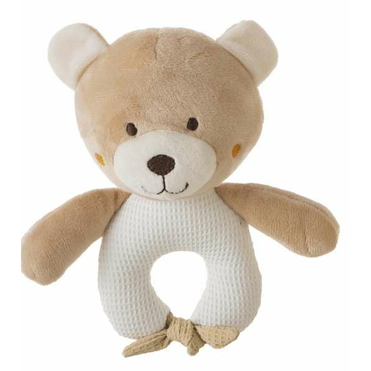 Hochet bébé en forme d’ours jouet d’éveil doux conçu pour stimuler la motricité et la curiosité des tout-petits