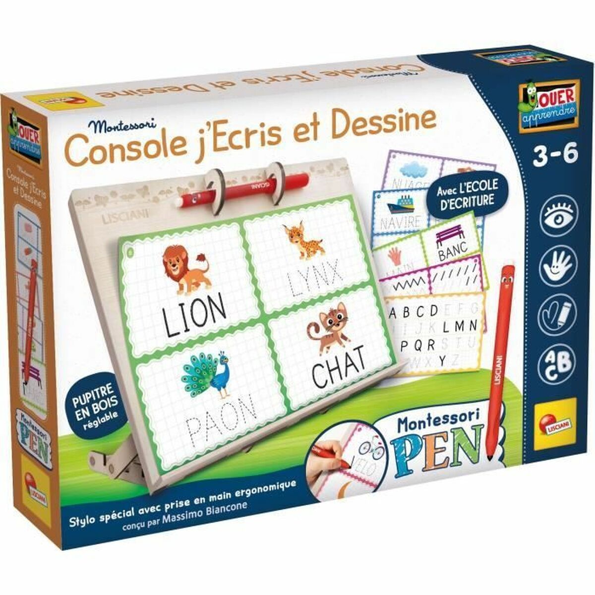Jouet éducatif Montessori Pen Lisciani Giochi – jeu éducatif dès 3 ans