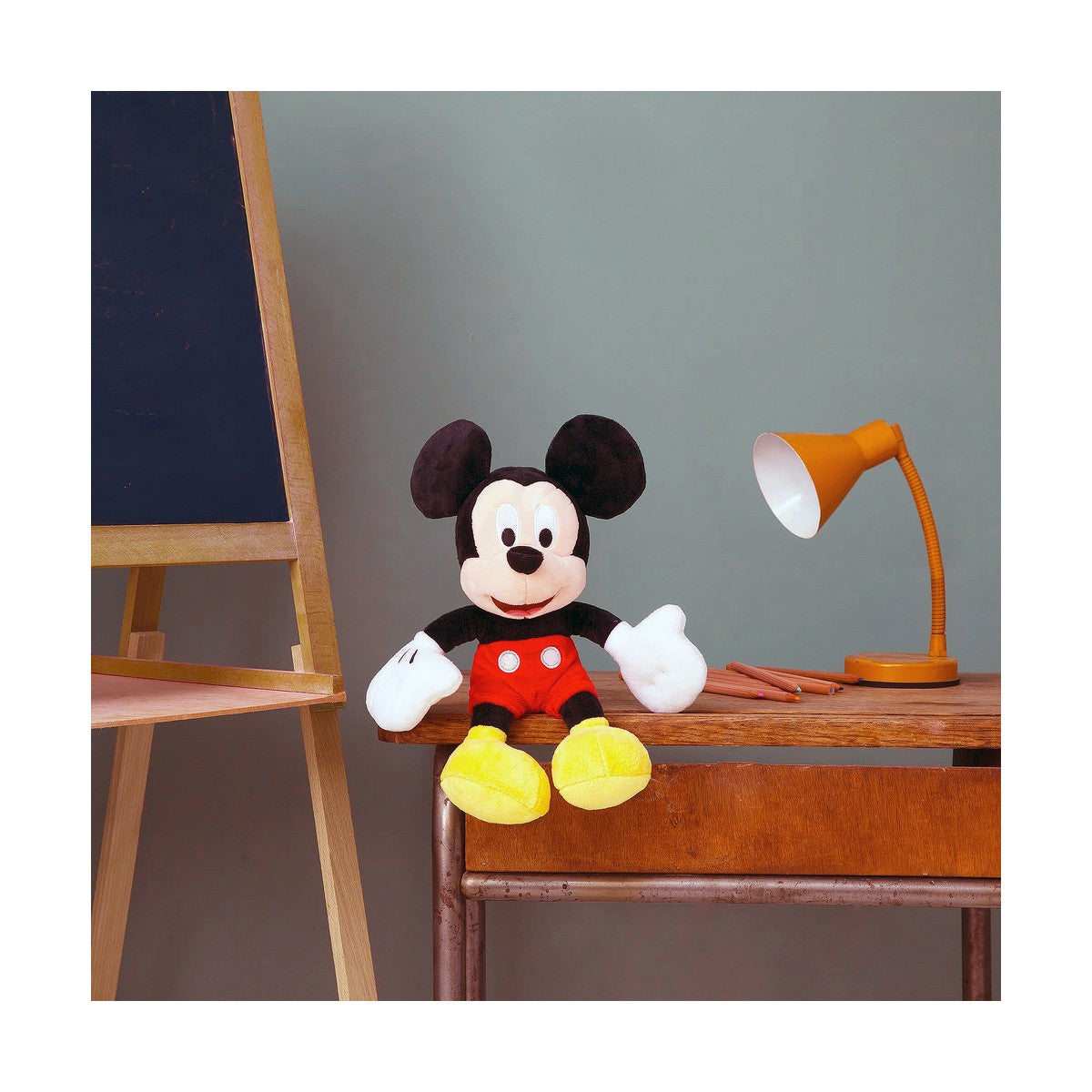 Peluche Mickey Mouse 35 cm stimulant le toucher et l’éveil sensoriel