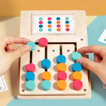 Planche jeu éducatif bois Montessori formes couleurs enfant 3-6 ans