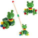 Pousseur grenouille en bois sensoriel - vue principale
