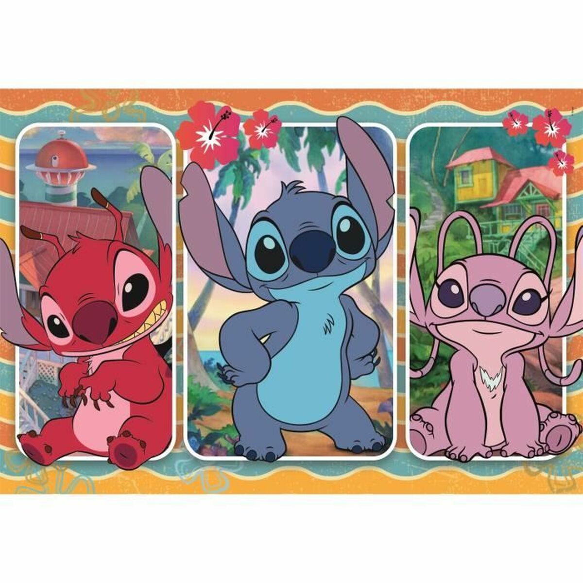 Puzzle Disney Stitch pour enfant, jeu ludique et éducatif aidant au développement de la logique et de la coordination.