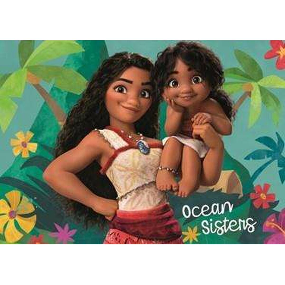 Puzzle Educa Vaiana 2 x 100 pièces pour enfant, jeu éducatif favorisant la concentration, la logique et la motricité fine.