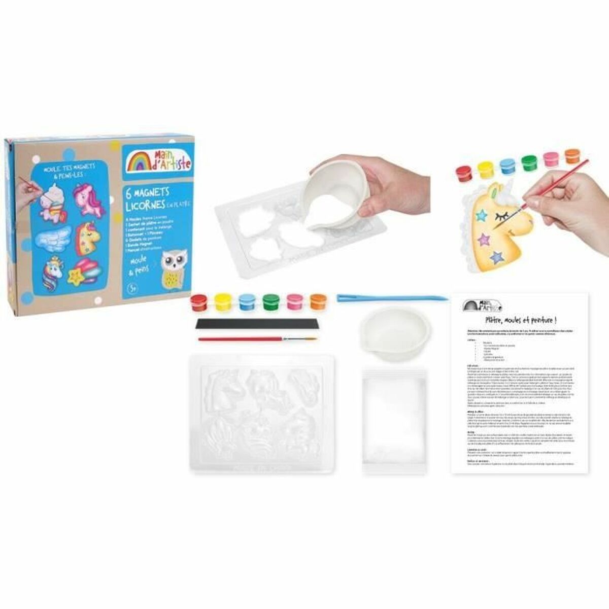Jeu éducatif de travaux manuels pour enfant favorisant l’imagination, la concentration et l’expression artistique.