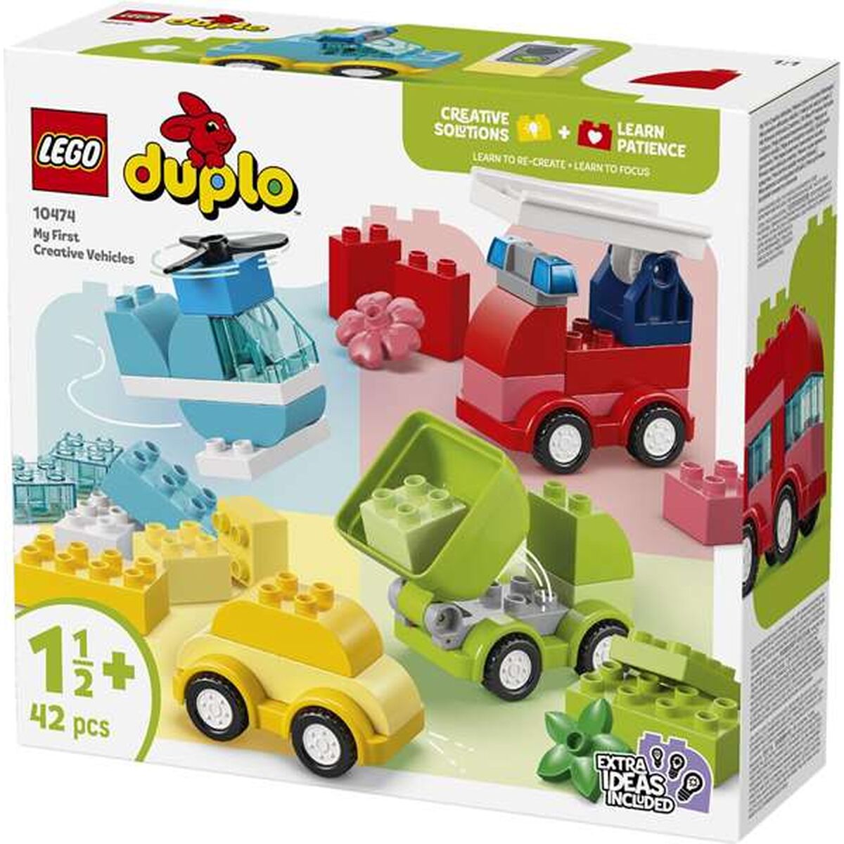 boite du jeu de construction lego duplo 10474 mes premiers véhicules créatifs jouet éducatif pour enfant dès 18 mois