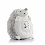 Peluche veilleuse hérisson gris blanc projecteur étoiles bébé